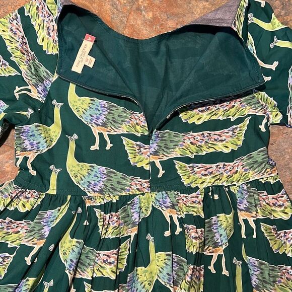 Pink Chicken New York Peacock Green Dress size 10 - Picture 7 of 11
